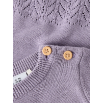 NAME IT Strik Bluse Brit Lavender Gray